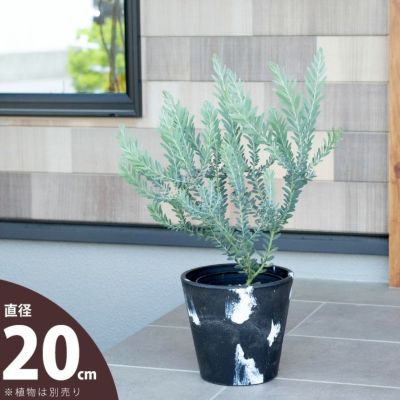 ペイント模様がカッコイイ、上品ワイルド樹脂POT（20cm）