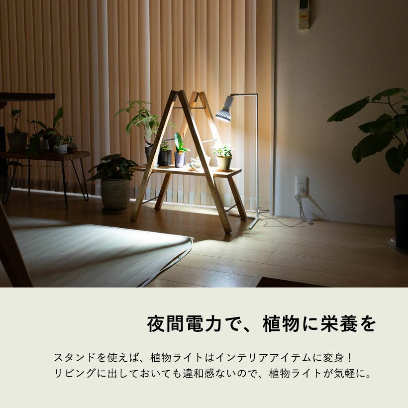 植物ライトのスタンド｜高さ2種類おしゃれタイプ（バレル）