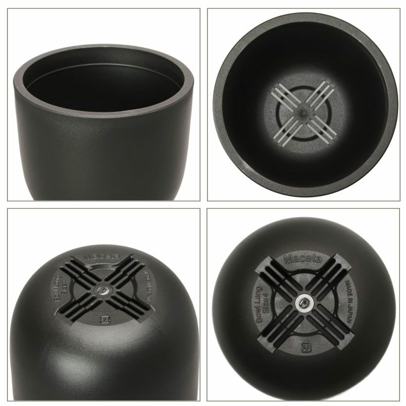 排水穴など鉢の細部の説明